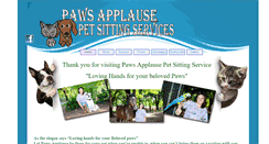 Desktop Screenshot of paws-applause.com